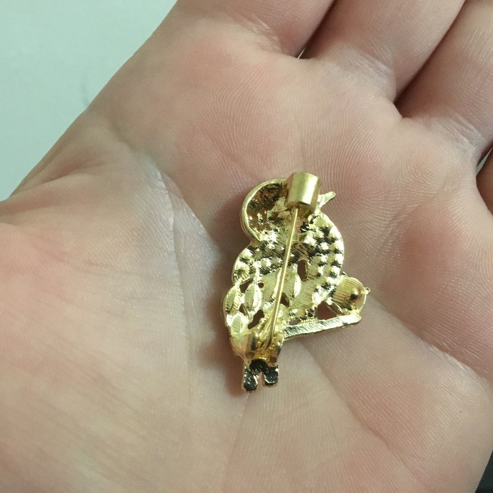 Gorgeous Rhinestone Bird Brooch Pin - Picture 2 of 2